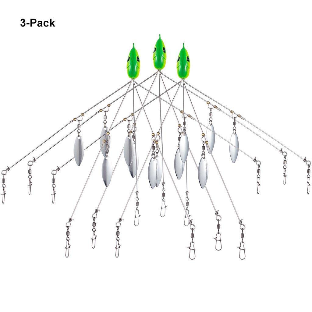 Bassdash Umbrella Alabama Fishing Rig with 5 Arms 0.63oz, 3-Pack