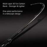 Alien Telescopic Travel Spinning Fishing Rod