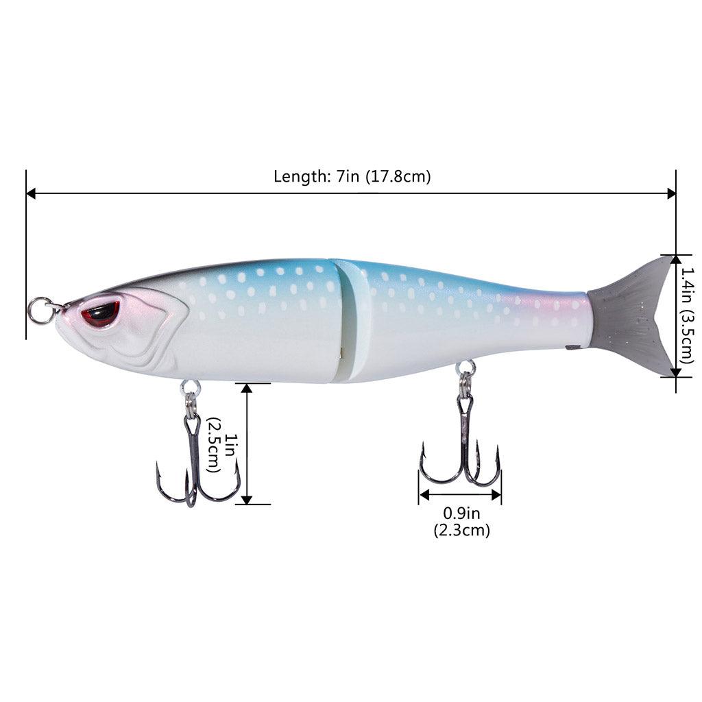 SwimShad Glide Baits Single-Jointed Hard Fishing Lure - Bassdash