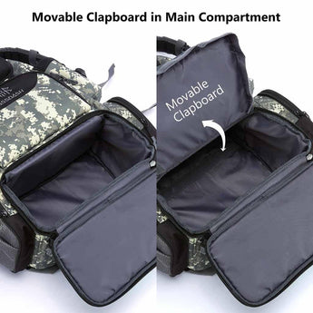 Bassdash Waterproof 3600 Tackle Backpack With Rod Holder Tactical Bag For Fishing Hiking Camping