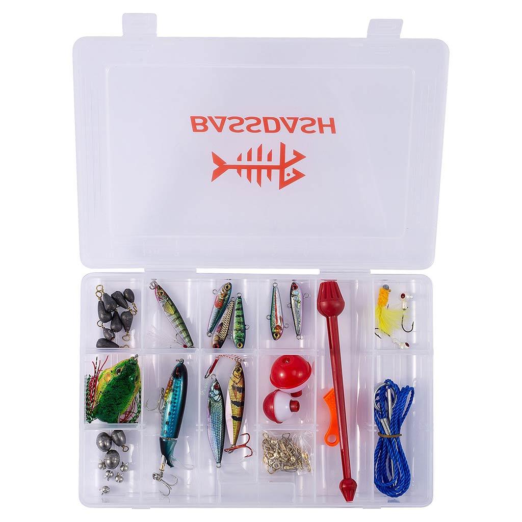 Sougayilang Fishing Tackle Boxes - Removable Dividers Plastic Organizer 4  Packs 3600/3700 Trays - Parts Box