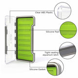 Waterproof Single Sided Fly Box with Silicone Slits Insert