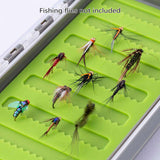 Waterproof Single Sided Fly Box with Silicone Slits Insert