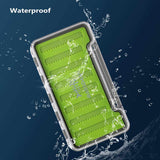 Waterproof Single Sided Fly Box with Silicone Slits Insert