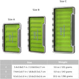 Waterproof Single Sided Fly Box with Silicone Slits Insert