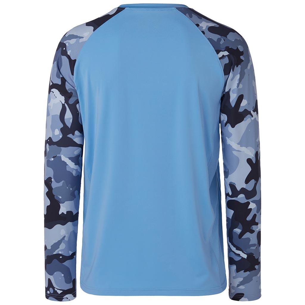 Raglan Long Sleeve Camo UPF Shirt | Bassdash Fishing White/Grey Hexagonal Scales / 3XL