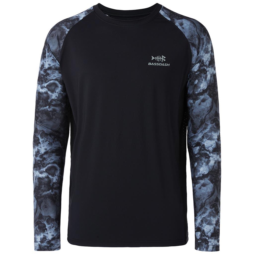 BASSDASH Men's UPF 50+ Camo Fishing Shirt Quick  