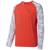 Coral Red/Light Grey Camo