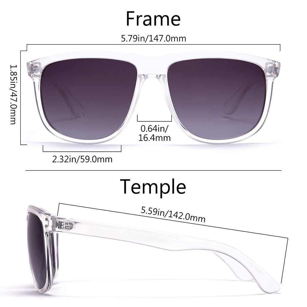 Frame - Transparent, Lens - Gradient Grey