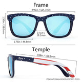 Frame – US Flag/Lens – Blue Mirror