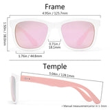 Frame – White & Pink/Lens – Champagne Mirror