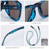 Frame – Gloss Abstract Seaweed/Lens – Blue Mirror