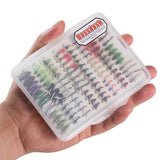 96 Pcs Fly Fishing Lure Assorted Nymphs Kit with Fly Box