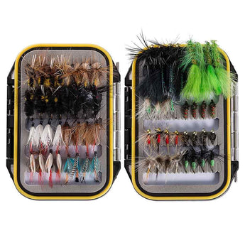 Bassdash 64 Pcs Dry Flies Assortment For Fly Fishing With Waterproof Fly Box Bassdash 64 Pcs Dry Flies Assortment For Fly Fishing With Waterproof Fly Box