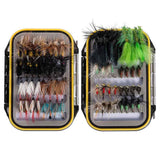 64 Pcs Fly Fishing Lure Flies Kit with Waterproof Fly Box