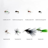 64 Pcs Fly Fishing Lure Flies Kit with Waterproof Fly Box