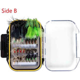 64 Pcs Fly Fishing Lure Flies Kit with Waterproof Fly Box