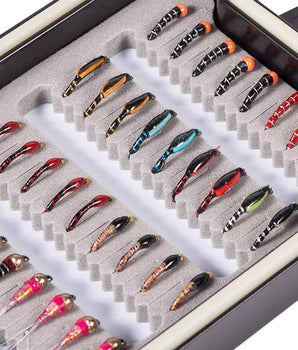 36 Pcs Fly Fishing Nymphs Kit with Waterproof Box - Bassdash