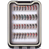 36 Pcs Fly Fishing Nymphs Kit with Waterproof Box