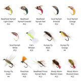 76 Pcs Fly Fishing Lure Trout Flies Kit with Fly Box