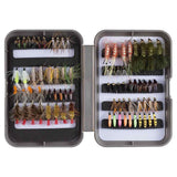 76 Pcs Fly Fishing Lure Trout Flies Kit with Fly Box