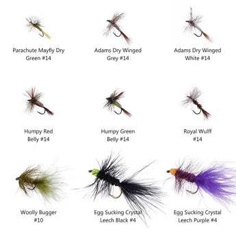 different types of fly fishing lures Trout Flies Steelhead Fly Fishing With Waterproof Fly Box