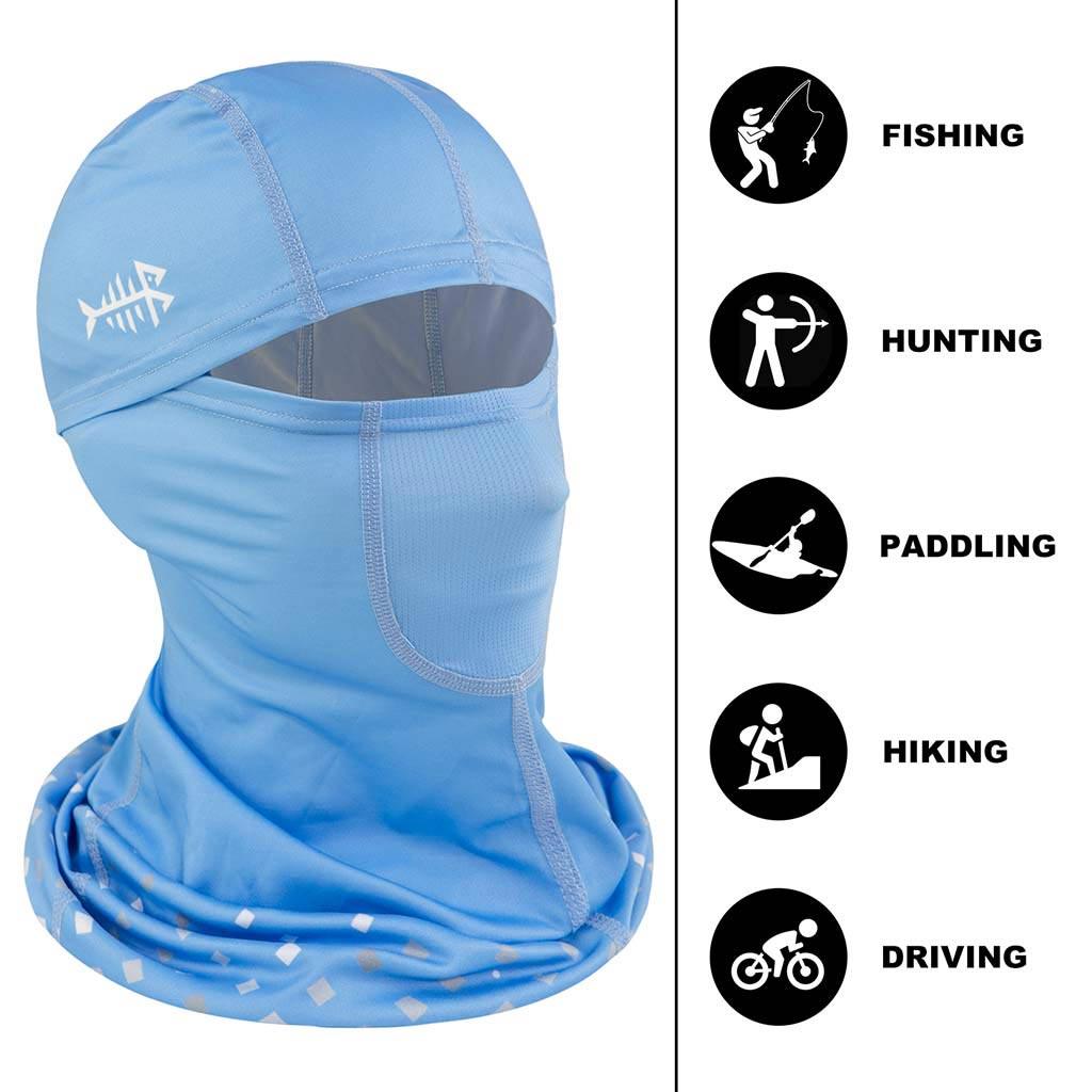 Flying Fisherman Sunbandit Pro Series Face Mask, UPF 50+ Protection, Vented  and Flared, Blue Water Camo