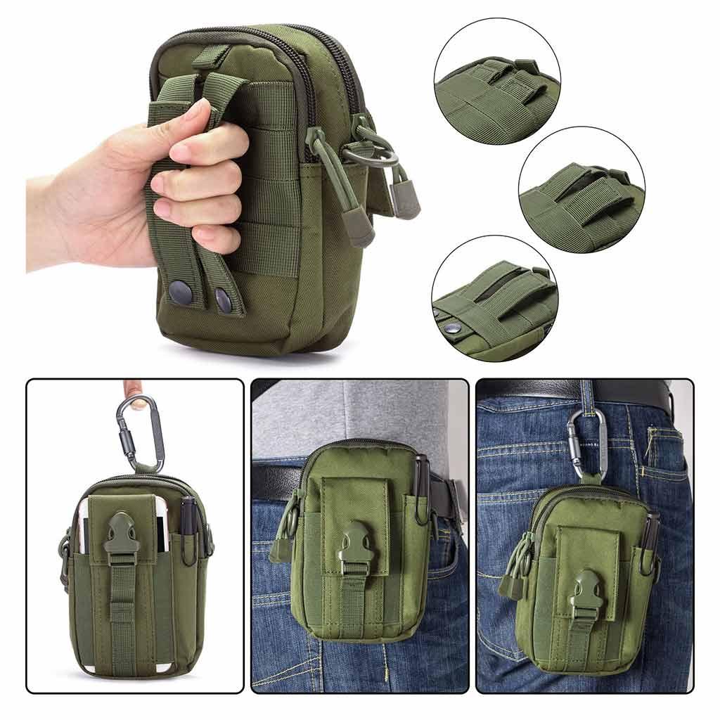 Military Tactical Molle Pouch Waist Belt Utility Phone Pocket Holster Pack  Bag