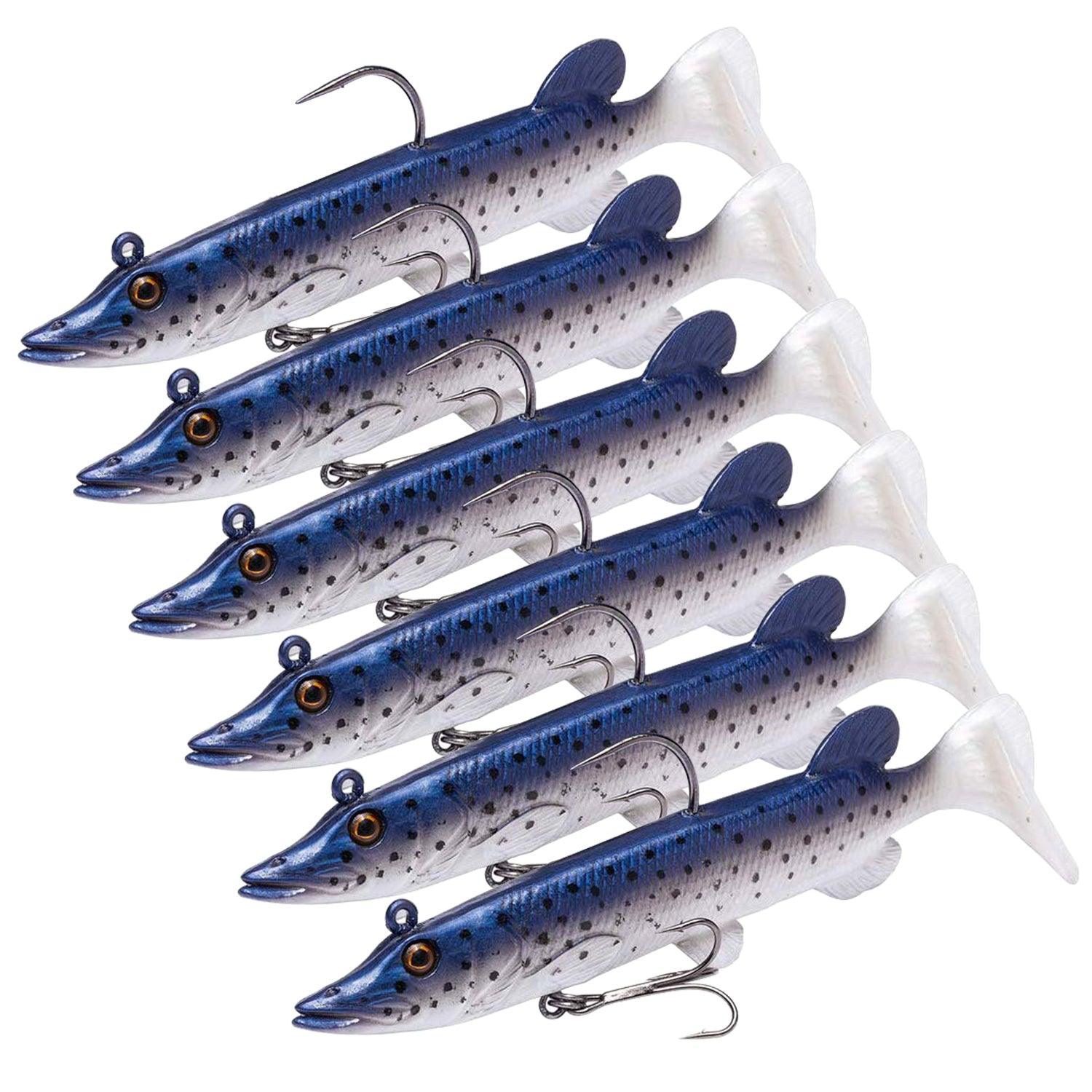 True Pike 5 inch paddle tail swimbait Pack of 6