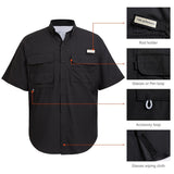 Men's UPF 50+ Short Sleeve Button Down - Bassdash