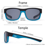 Frame – Matte Black & Matte Blue/Lens – Grey