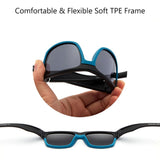 Frame – Matte Black & Matte Blue/Lens – Grey