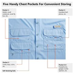 Men's UPF 50+ Short Sleeve Button Down - Bassdash