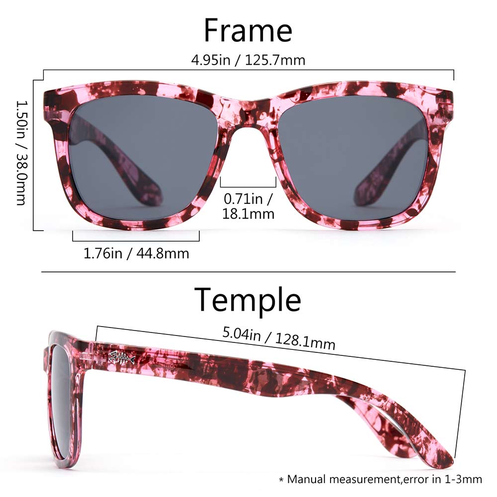 Frame – Transparent Purple Flower/Lens – Grey