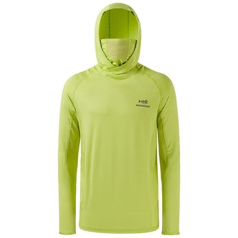Men’s UPF 50+ Long Sleeve Fishing Hoodie with UV Neck Gaiter FS06M - Bassdash