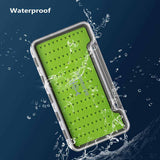 Waterproof Single Side Fishing Flies Storage Box with Silicone Slits Insert