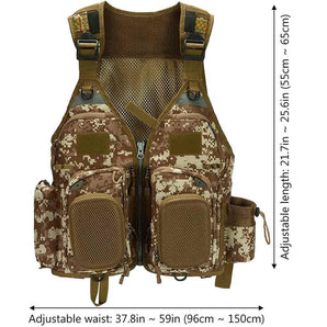 FV05 Fishing Vest for Men Women - Bassdash
#color_khaki-camo
