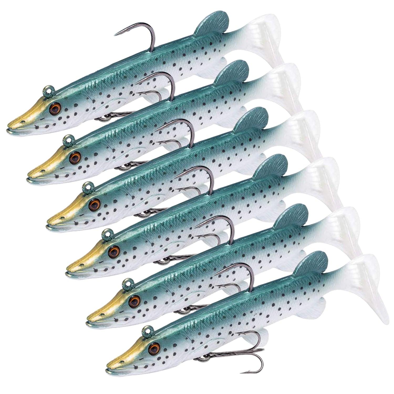 5inch 7inch 2.29oz/65g 2 Segment Fishing Lure Swimbait Crankbait Hard Bait  Lifelike Trout Muskellunge Outdoor Products