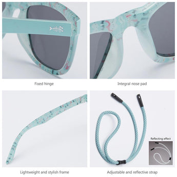 Youth&Kids Polarized UV 400 Protection Sunglasses with Adjustable Strap - Bassdash