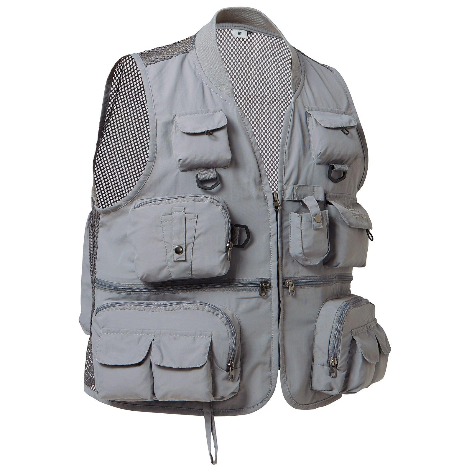 Luzkey Fly Fishing Vest Chest Pack For Gear And Accessories, Adjustable Size For Gray Xxl Other