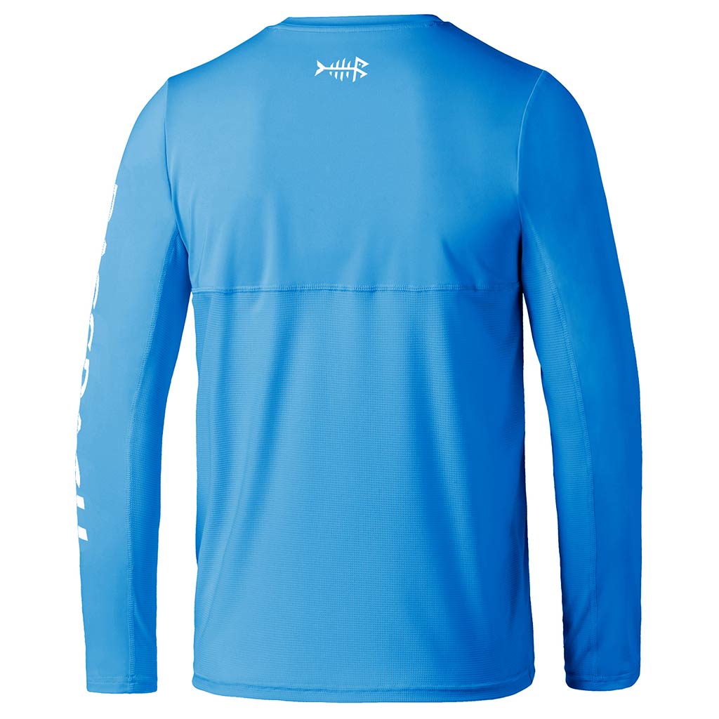 Bassdash UPF 50+ Youth Fishing Shirt Long Sleeve Performance UV Protection Shirt for Boys Girls Apple Green/Dark Grey Logo / S