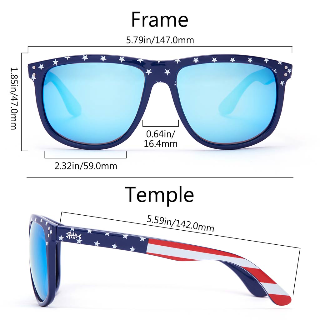 Frame - Americana, Lens - Blue Mirror