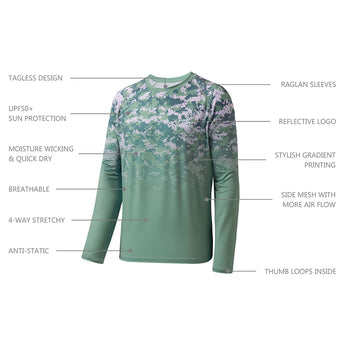 Green Digital Camo Gradient