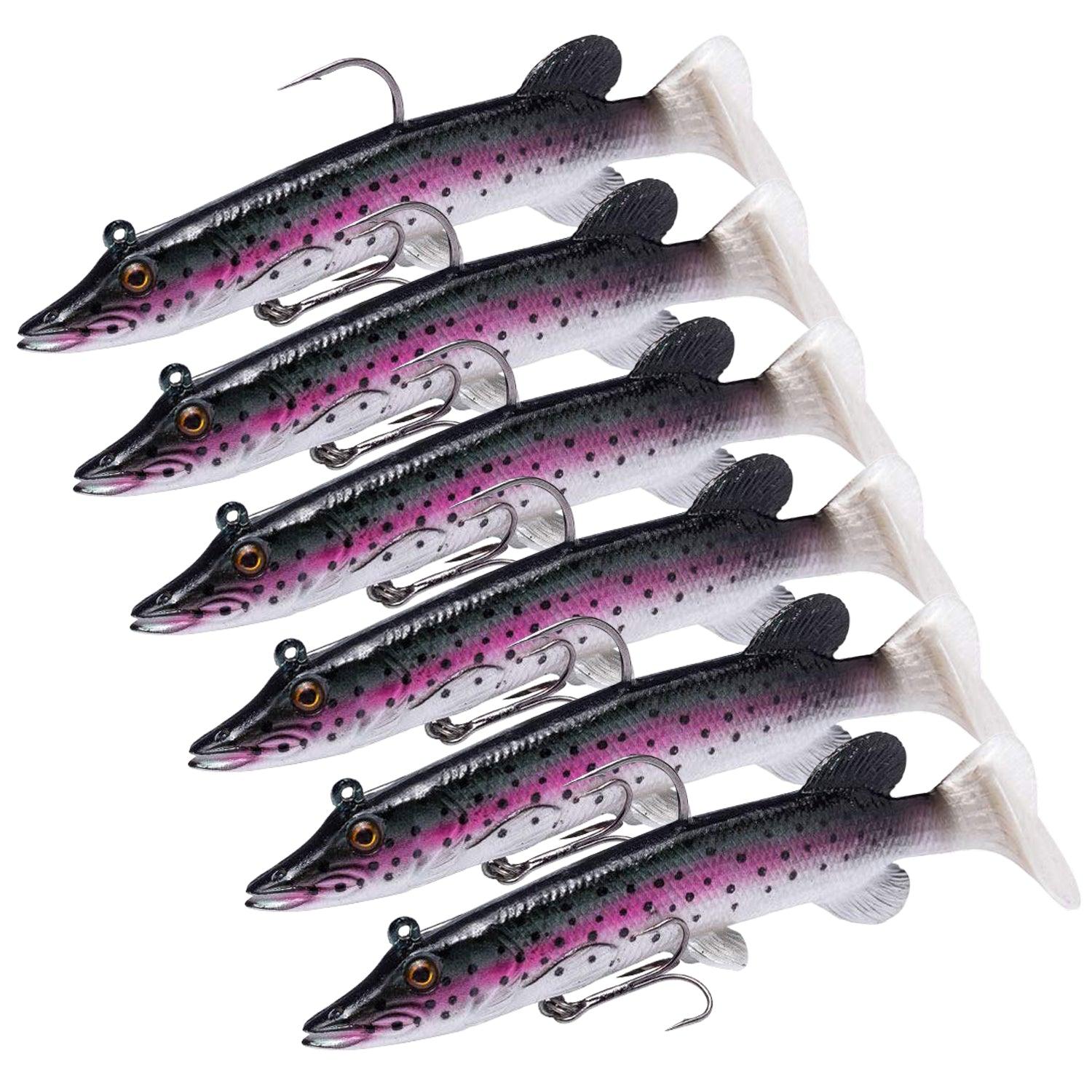 True Pike 5 inch paddle tail swimbait Pack of 6