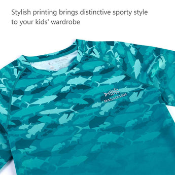 Youth UPF50+ Camo Long Sleeve Fishing Shirt FS14Y - Bassdash