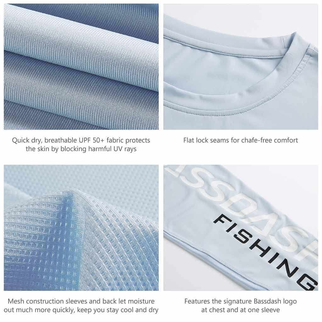 Men's UPF 50+ Long Sleeve Fishing Shirt FS01M - Bassdash