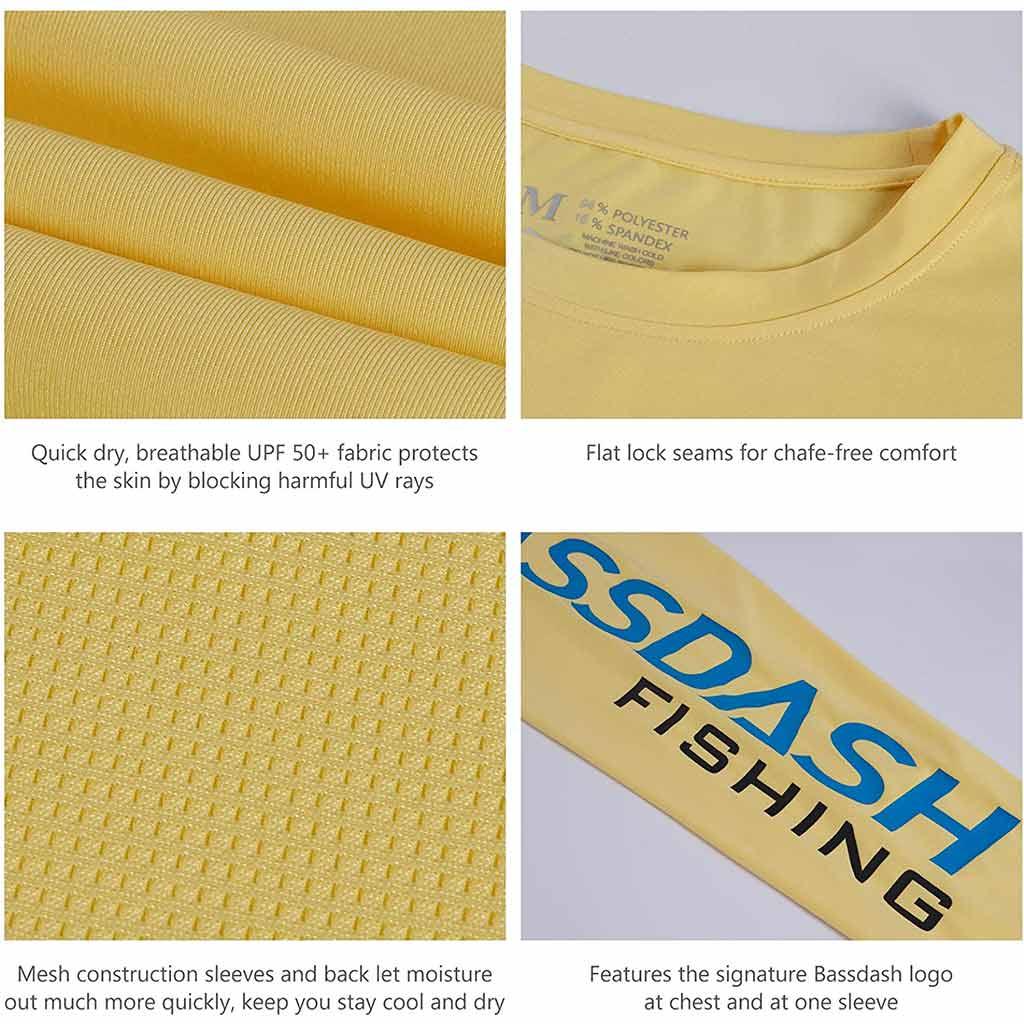 Men's UPF 50+ Long Sleeve Fishing Shirt FS01M - Bassdash