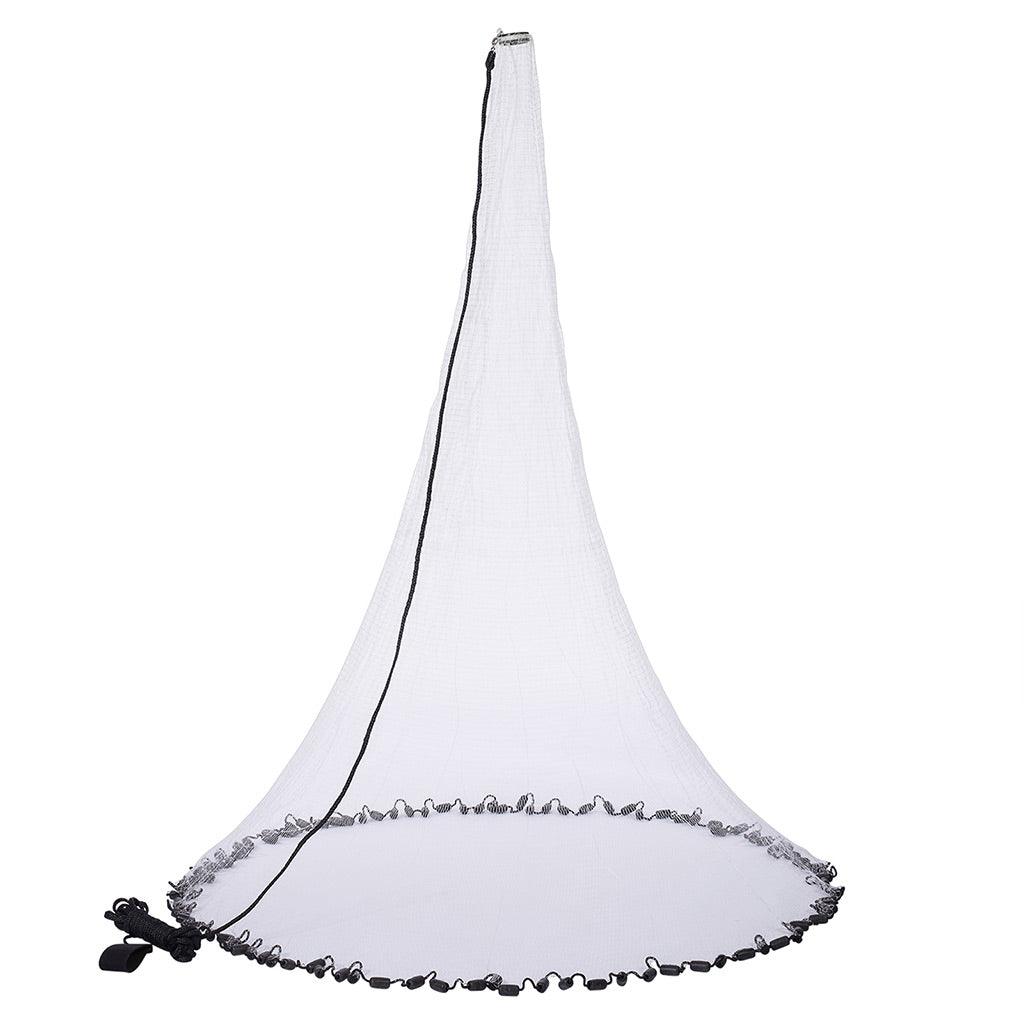 1/4 Inch Fishing Cast Net with Utility Bucket for Bait Fish, 1/4 mesh x 4 high (4.8lb) 1/4 Inch Fishing Cast Net with Utility Bucket for Bait Fish, 1/4 mesh x 4 high (4.8lb)