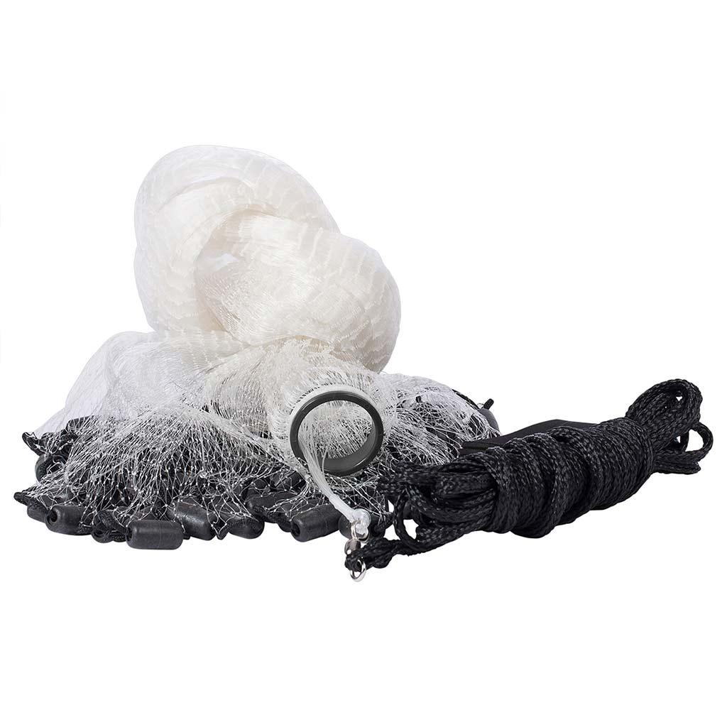 1/4 Inch Fishing Cast Net with Utility Bucket for Bait Fish 1/4 Inch Fishing Cast Net with Utility Bucket for Bait Fish