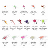 57 Pcs Fly Fishing Trout Fly Lure Kit with Box